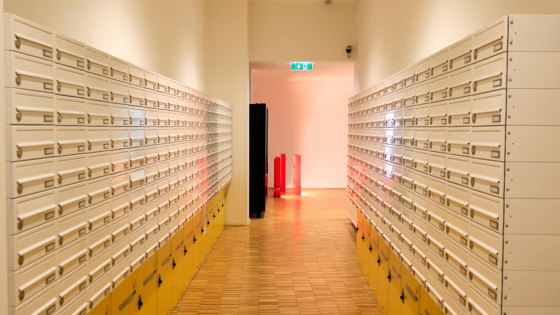 Briefkästen im Gebäude Vorgartenstraße 204, Wien